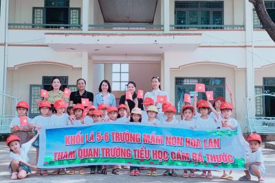 HOẠT ĐỘNG TRẢI NGHIỆM “THĂM QUAN TRƯỜNG TIỂU HỌC” CỦA TRẺ KHỐI 5 TUỔI TRƯỜNG MẦM NON HOA LAN